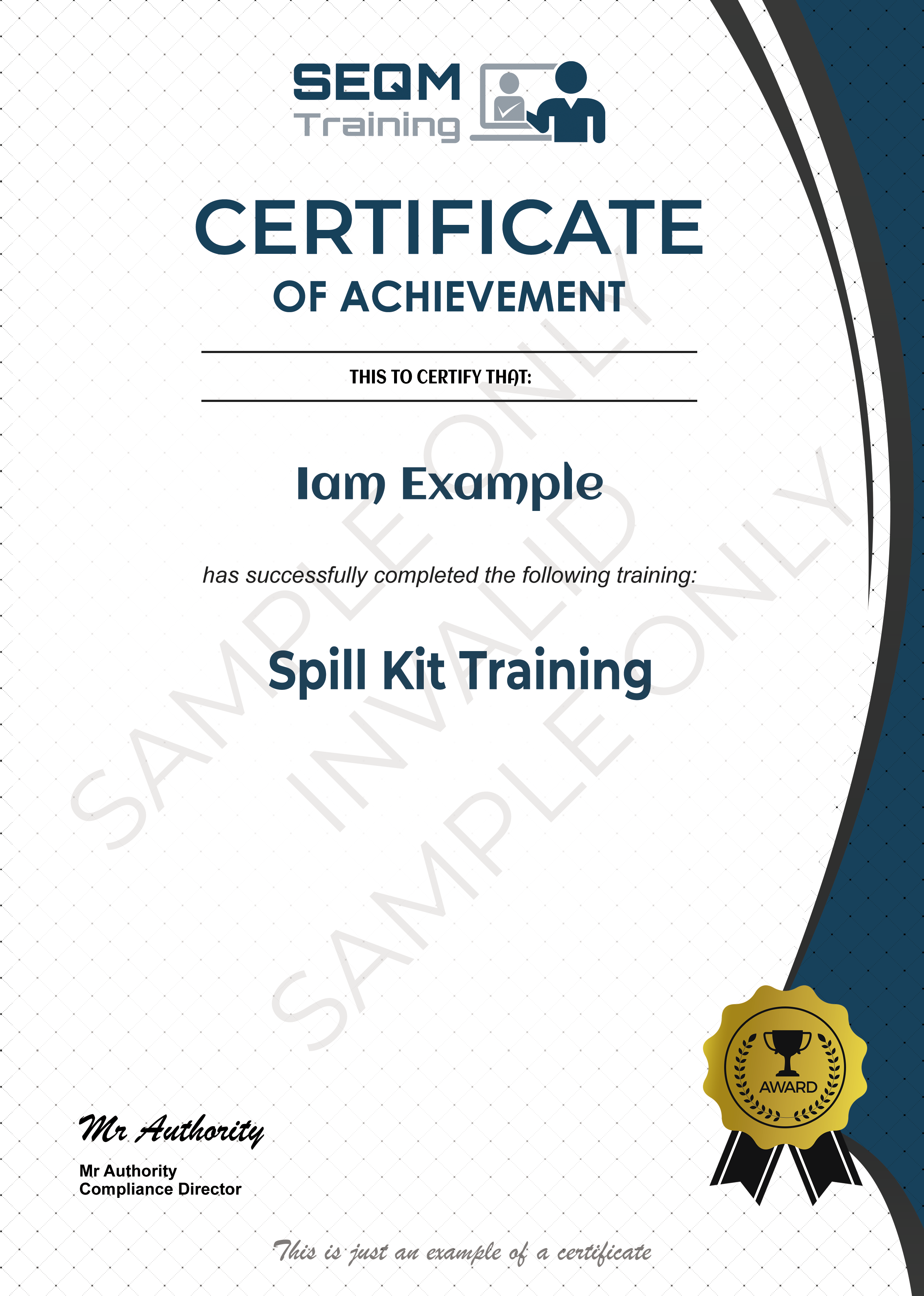 Spillage Management and Response Training - SEQM TRAINING